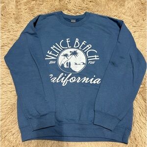 Blue Venice Beach California Crewneck
